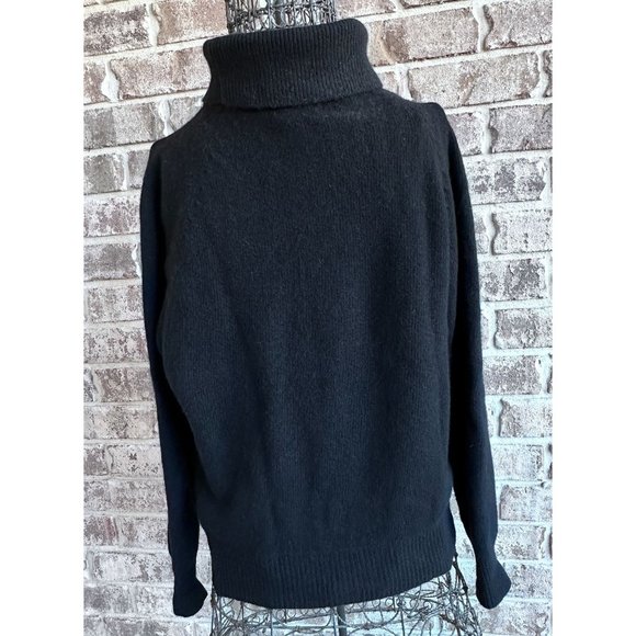 Vintage Grant Park Turtleneck Sweater LRG Black Lambswool Angora Knit Pu… - Picture 8 of 12